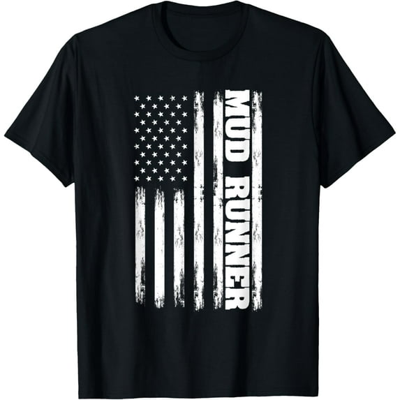 Playful Comfort Tee - Patriotic Mud Run Race For An Obstacle Course Racing Mudder T-Shirt