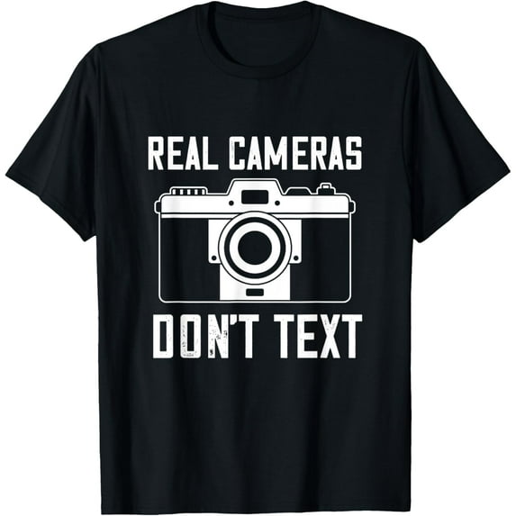 Playful Comfort Tee - Photographer Real Camera Vintage Don't Text Photography T-Shirt