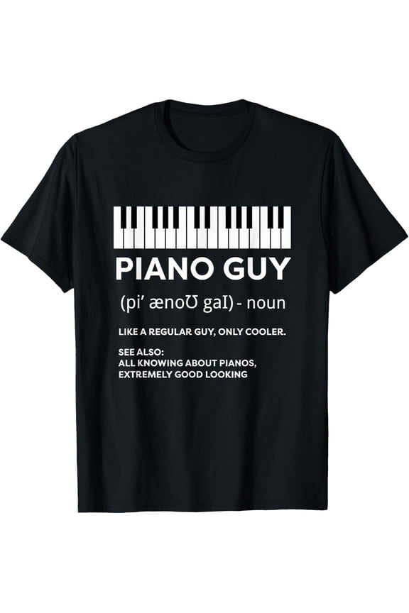 Playful Comfort Tee - Piano Guy Shirt Pianist Man Keyboard Player Funny Definition T-Shirt