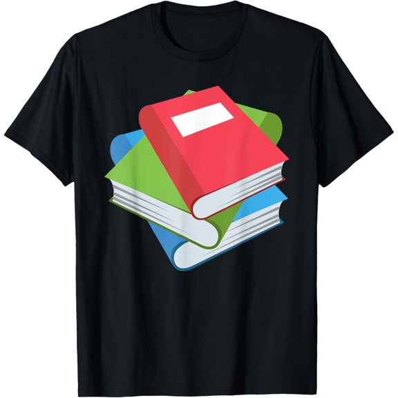 Playful Comfort Tee - Pile Of Books Stack Of Books Costume T-Shirt