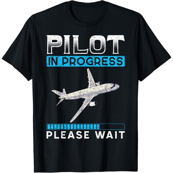Playful Comfort Tee - Pilot In Progress Please Wait Gift Funny Future Pilot T-Shirt