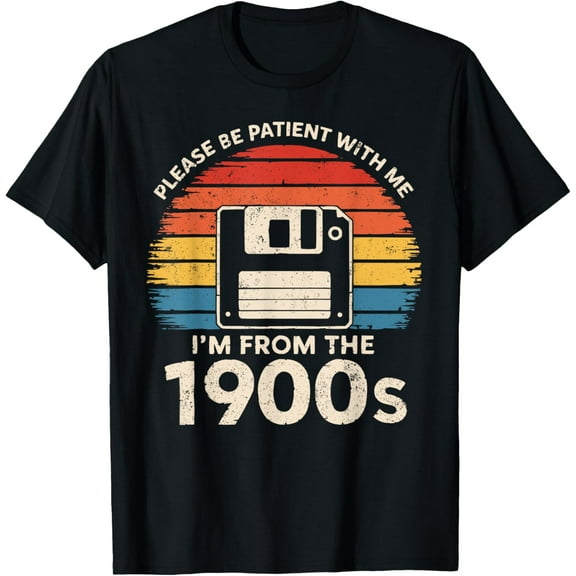 Playful Comfort Tee - Please Be Patient With Me I'm From The 1900s Floppy Disk T-Shirt
