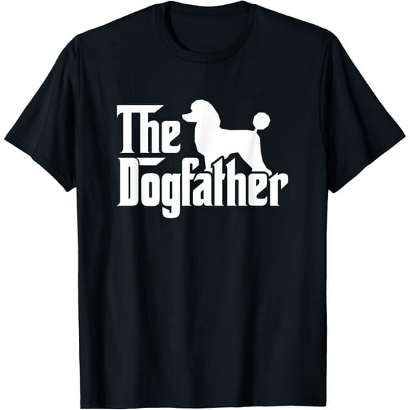 Playful Comfort Tee - Poodle The Dogfather Cool Dog Daddy Dad Papa Father Men Kids T-Shirt