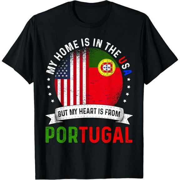 Playful Comfort Tee - Portuguese American Patriot Heart is from Portugal Flag T-Shirt