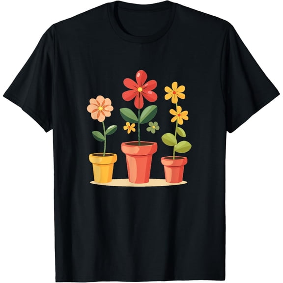 Playful Comfort Tee - Potted Plants Costume for Flower Boys and Girls T-Shirt