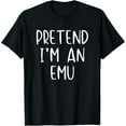 thumbnail image 1 of Playful Comfort Tee - Pretend Emu Costume Halloween Lazy Quick Funny T-Shirt, 1 of 4