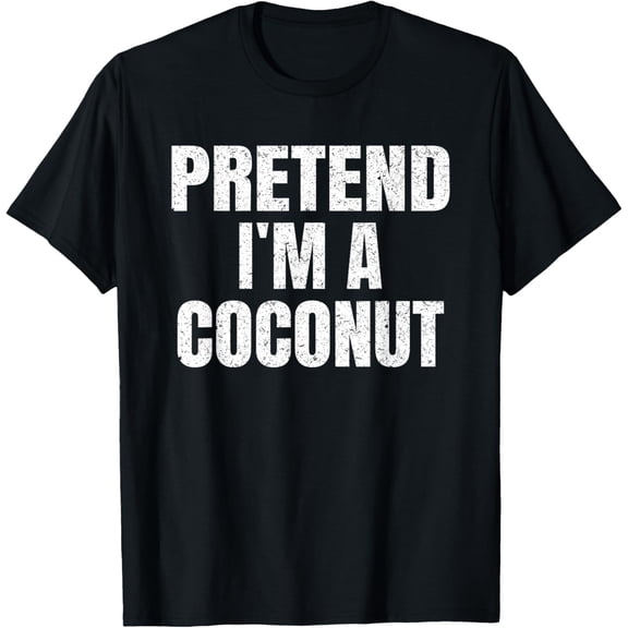 Playful Comfort Tee - Pretend I'm A Coconut Easy Halloween Family Group Costume T-Shirt