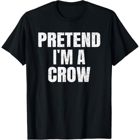 Playful Comfort Tee - Pretend I'm A Crow Family Group Lazy Easy Halloween Costume T-Shirt