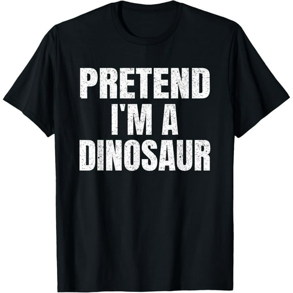 Playful Comfort Tee - Pretend I'm A Dinosaur Lazy Easy Halloween Family Costume T-Shirt
