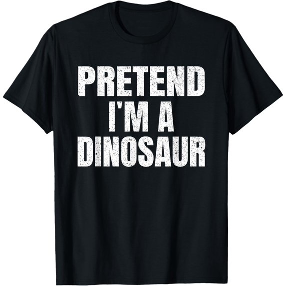 Playful Comfort Tee - Pretend I'm A Dinosaur Lazy Easy Halloween Family Costume T-Shirt