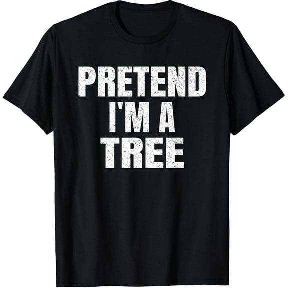 Playful Comfort Tee - Pretend I'm A Tree Lazy Easy Halloween Family Group Costume T-Shirt