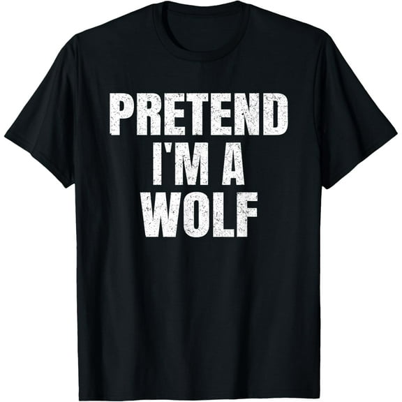 Playful Comfort Tee - Pretend I'm A Wolf Family Group Lazy Easy Halloween Costume T-Shirt