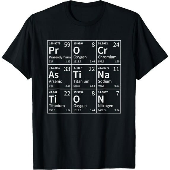 Playful Comfort Tee - Procrastination Funny Chemical Elements Periodic Table T-Shirt