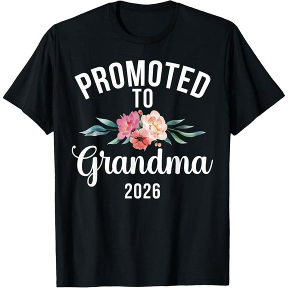 Playful Comfort Tee - Promoted to Grandma 2026 New Grandma T-Shirt