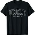 thumbnail image 1 of Playful Comfort Tee - Promoted to uncle 2026 Uncle Est 2026 New Uncle 2026 T-Shirt, 1 of 4