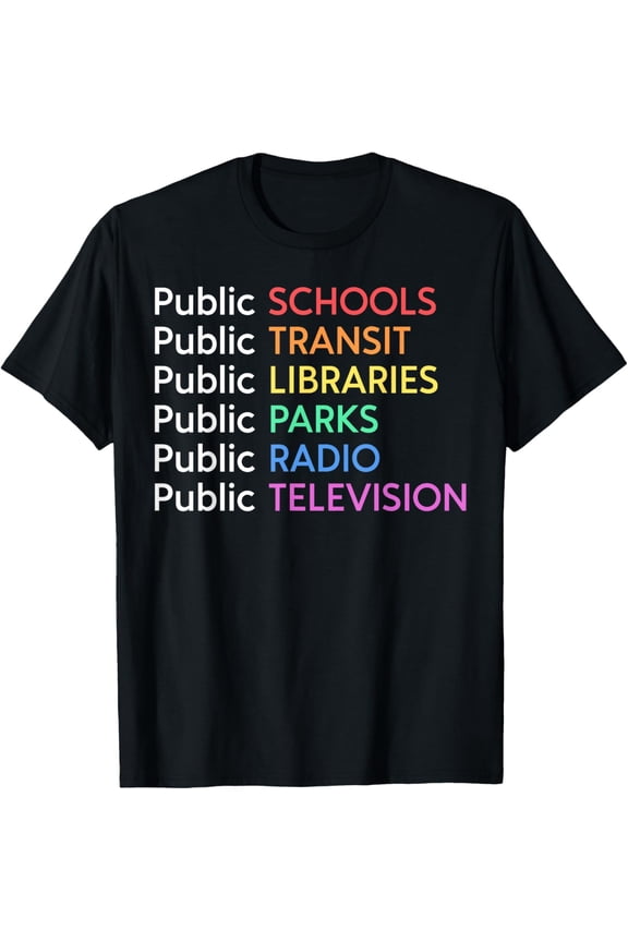 Playful Comfort Tee - Public Schools Public Transit Public Libraries T-Shirt