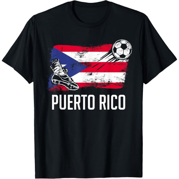 Playful Comfort Tee - Puerto Rico Flag Jersey Puerto Rico Soccer Team Puerto Rico T-Shirt
