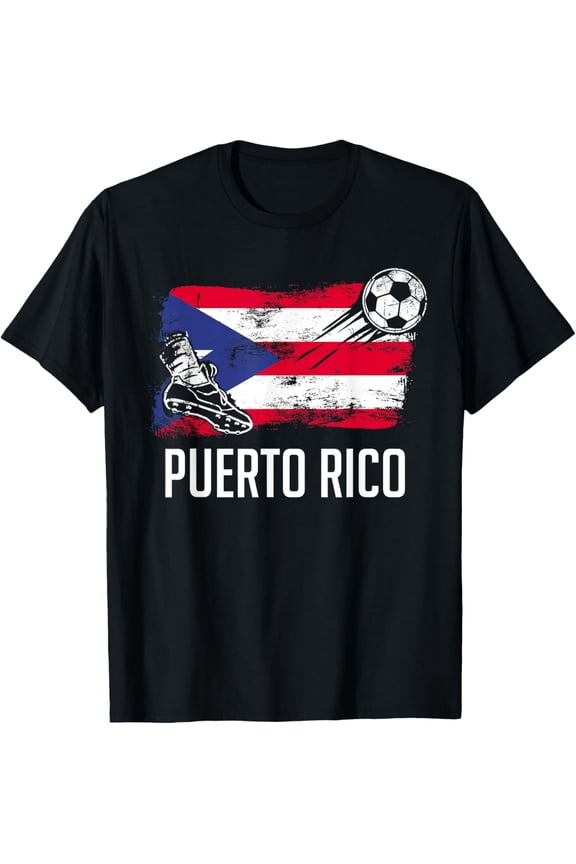Playful Comfort Tee - Puerto Rico Flag Jersey Puerto Rico Soccer Team Puerto Rico T-Shirt