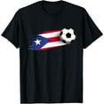 thumbnail image 1 of Playful Comfort Tee - Puerto Rico Flag Jersey Puerto Rico Soccer Team Puerto Rico T-Shirt, 1 of 7