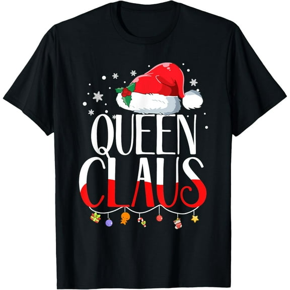 Playful Comfort Tee - Queen Claus Santa Claus Family Christmas Matching T-Shirt