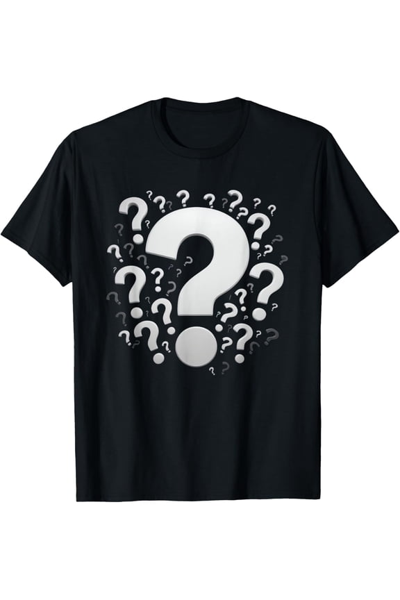 Playful Comfort Tee - Question Marks Punctuation Design T-Shirt