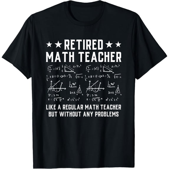Playful Comfort Tee - Retired Math Teacher Funny Retirement Problems T-Shirt