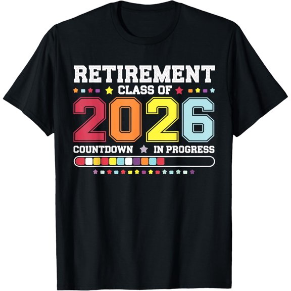 Playful Comfort Tee - Retirement Class Of 2026 Teacher Countdown Loading Teacher T-Shirt