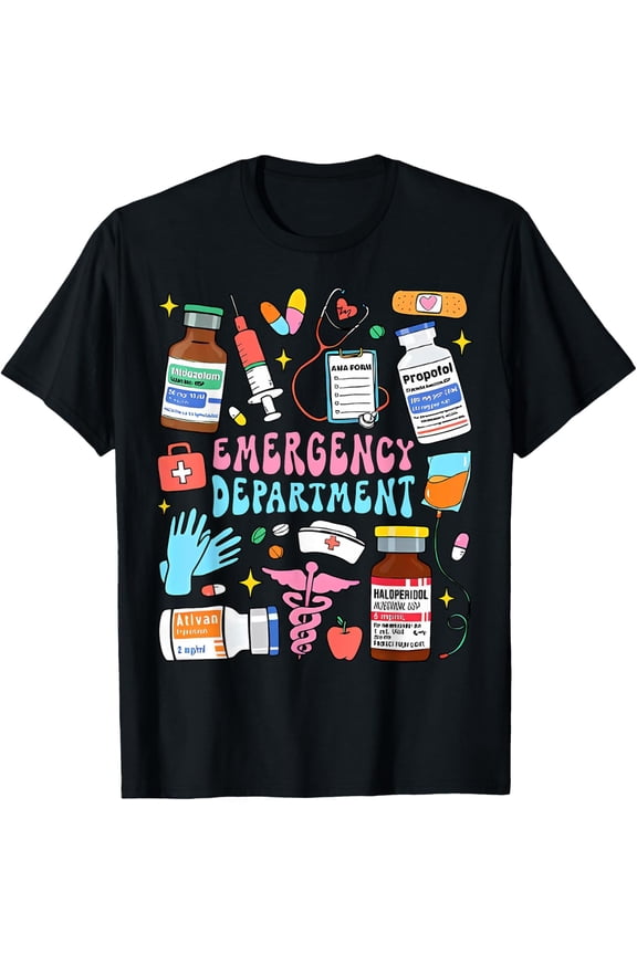 Playful Comfort Tee - Retro Emergency Department Emergency Room ER ED Nurse Tech T-Shirt