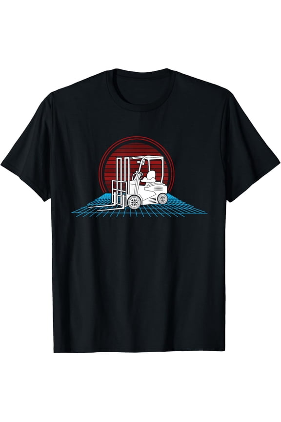 Playful Comfort Tee - Retro Forklift Operator Warehouse Worker Expert Driver T-Shirt