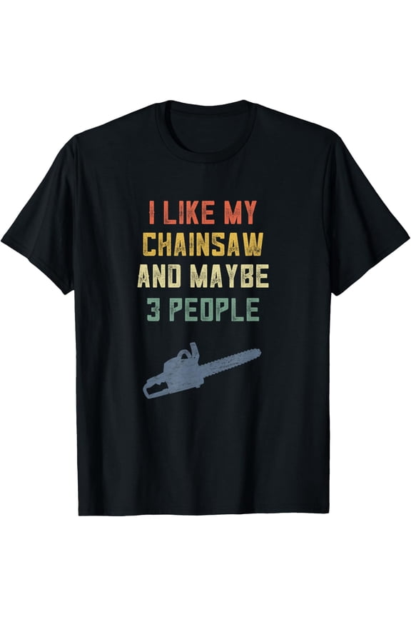 Playful Comfort Tee - Retro Logging Gear Men Chainsaw Logger Arborist Woodworking T-Shirt