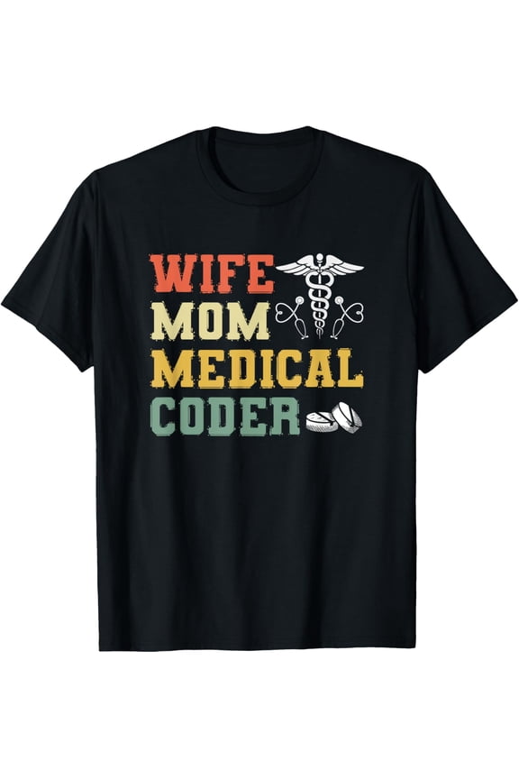 Playful Comfort Tee - Retro Medical Coding Clinical Biller Wife Mom Medical Coder T-Shirt