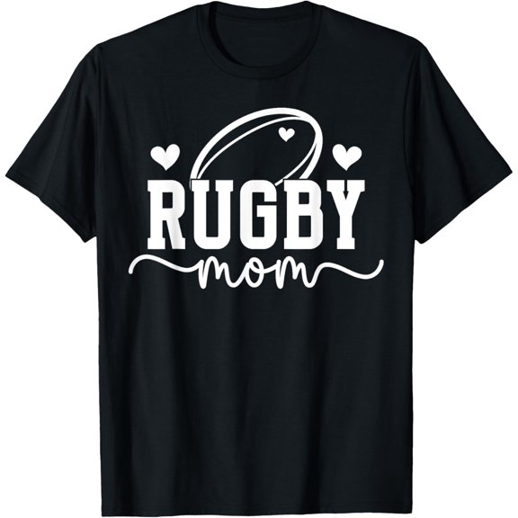 Playful Comfort Tee - Rugby Mom Of A Rugby Player Mama Rugby Mother T-Shirt