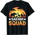 thumbnail image 1 of Playful Comfort Tee - Safari Squad Safari Animals Sunset Wildlife Matching Zoo T-Shirt, 1 of 4