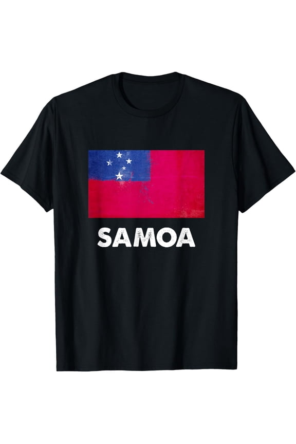 Playful Comfort Tee - Samoa Flag Shirt | Samoan T-Shirt