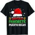 thumbnail image 1 of Playful Comfort Tee - Santa's Favorite Puerto Rican Christmas Family Matching T-Shirt, 1 of 4