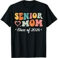 thumbnail image 1 of Playful Comfort Tee - Senior Mom Class Of 2026 Senior Mama 2026 Graduation Groovy T-Shirt, 1 of 4