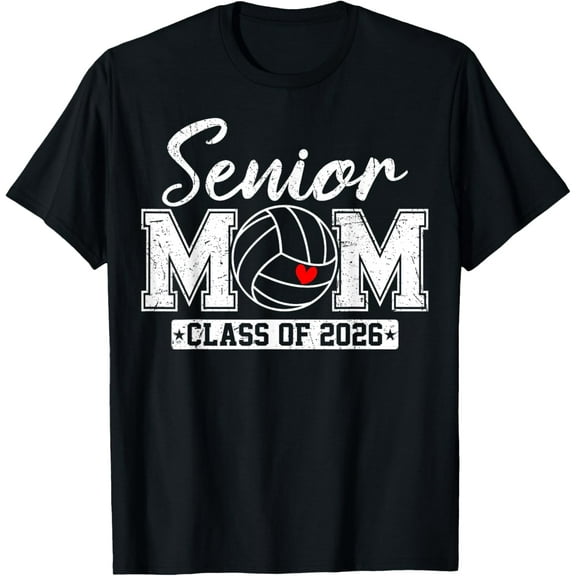 Playful Comfort Tee - Senior Mom Class Of 2026 Volleyball Mom Graduation T-Shirt