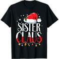 thumbnail image 1 of Playful Comfort Tee - Sister Claus Santa Claus Family Christmas Matching T-Shirt, 1 of 4