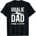 thumbnail image 1 of Playful Comfort Tee - Soccer Goalie Dad Raising A Soccer Keeper Dad T-Shirt, 1 of 4
