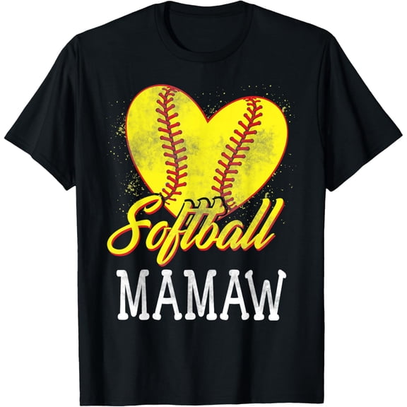 Playful Comfort Tee - Softball Mamaw T-Shirt Softball Player T-Shirt