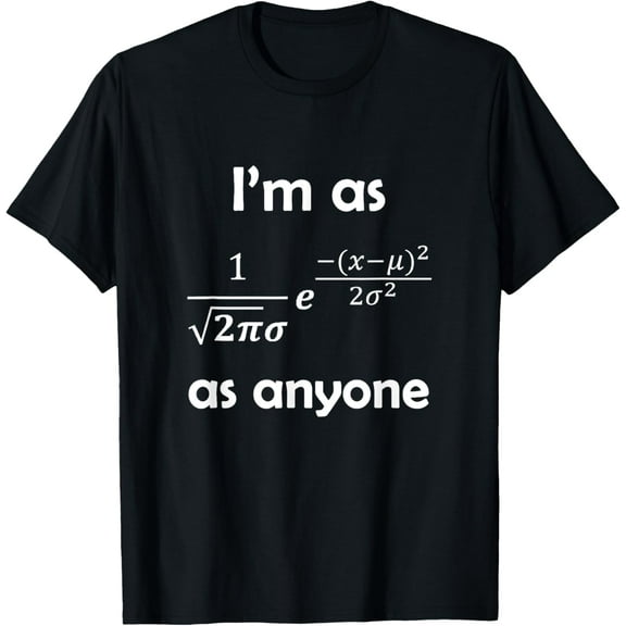 Playful Comfort Tee - Statistics Normal Distribution Bell Curve Formula Math Pun T-Shirt