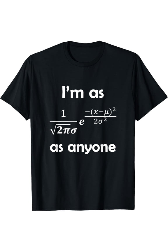 Playful Comfort Tee - Statistics Normal Distribution Bell Curve Formula Math Pun T-Shirt