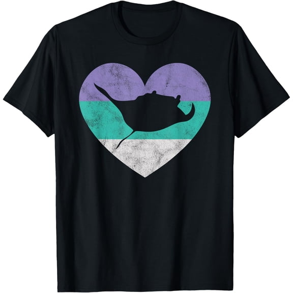Playful Comfort Tee - Stingray Gift For Women & Girls Retro Cute T-Shirt
