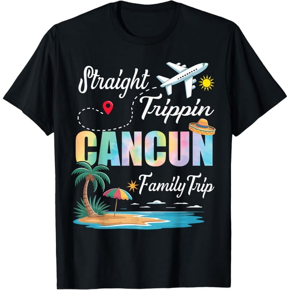 Playful Comfort Tee - Straight Trippin' 2025 Family Trip Cancun Mexico Vacation T-Shirt