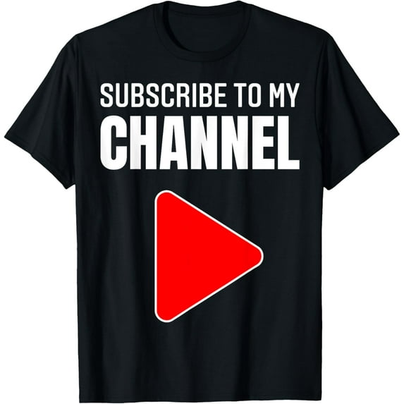 Playful Comfort Tee - Subscribe To My Channel Tee Motivation Social Media Studio T-Shirt
