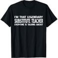 thumbnail image 1 of Playful Comfort Tee - Substitute Teacher Job Title Employee Substitute Teacher T-Shirt, 1 of 4