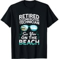 thumbnail image 1 of Playful Comfort Tee - Sunglasses Beach Retired Telecommunications Technician T-Shirt, 1 of 4