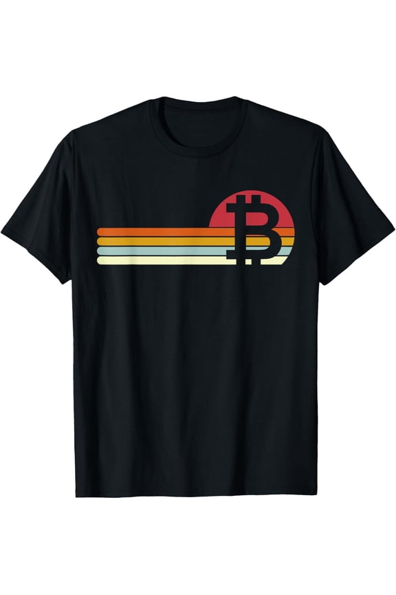 Playful Comfort Tee - Sunset Btc Bitcoin T-Shirt