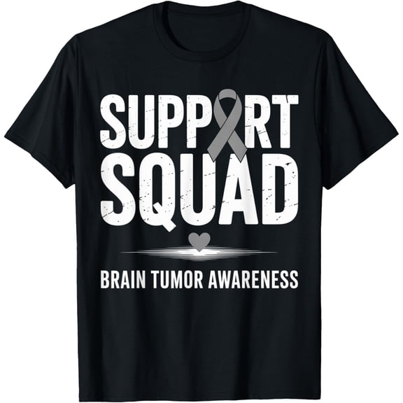 Playful Comfort Tee - Support Grey Ribbon Brain Tumor Awareness Apparel Squad T-Shirt