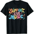 thumbnail image 1 of Playful Comfort Tee - Support Live Music Lovers Music Concert Festival Groovy Band T-Shirt, 1 of 4